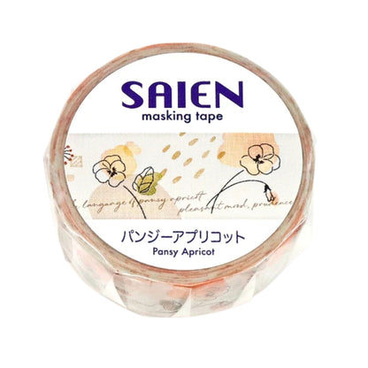 SAIEN - Washi Tape - Pansy Apricot