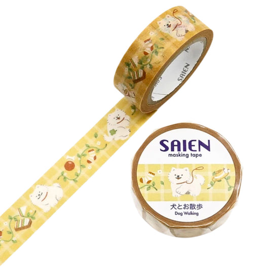 SAIEN - Washi Tape - Dog Walking