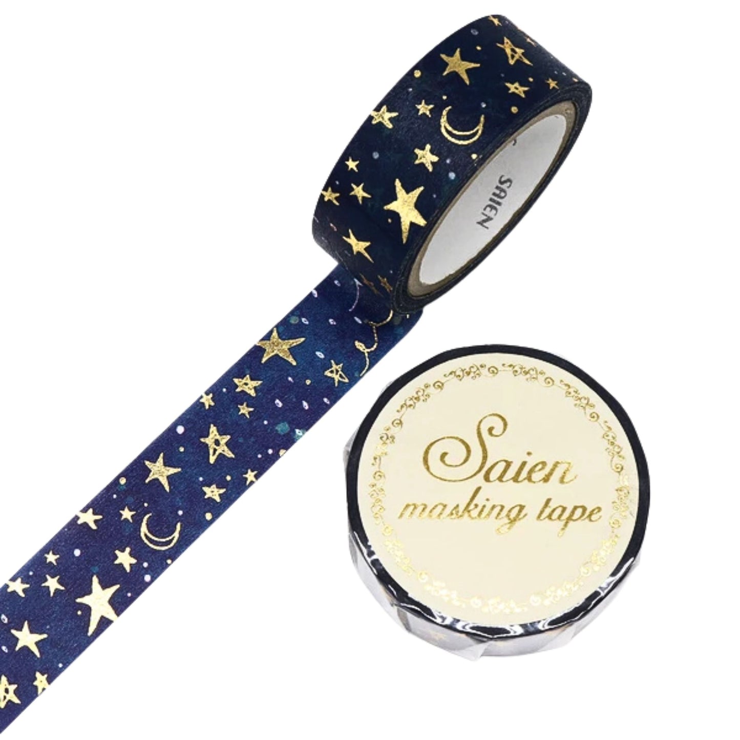 SAIEN - Washi Tape - Gold Foil - Starlit Sky