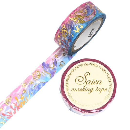 SAIEN - Washi Tape - Gold Foil - Mermaid