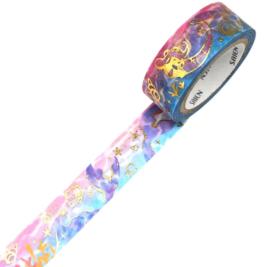 SAIEN - Washi Tape - Gold Foil - Mermaid