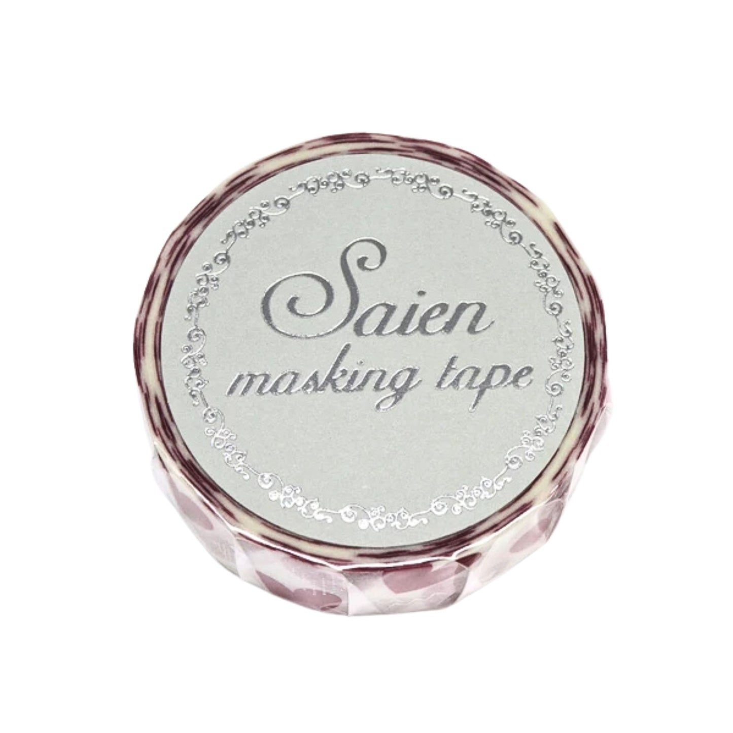 SAIEN - Washi Tape - Silver Foil - Heart