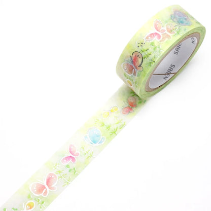 SAIEN - Washi Tape - Silver Foil - Butterfly