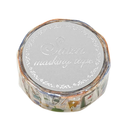 SAIEN - Washi Tape - Silver Foil - Drawing Tools