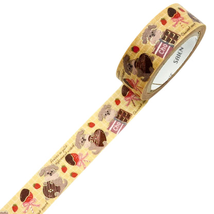 SAIEN - Washi Tape - Gold Foil - Chocolate