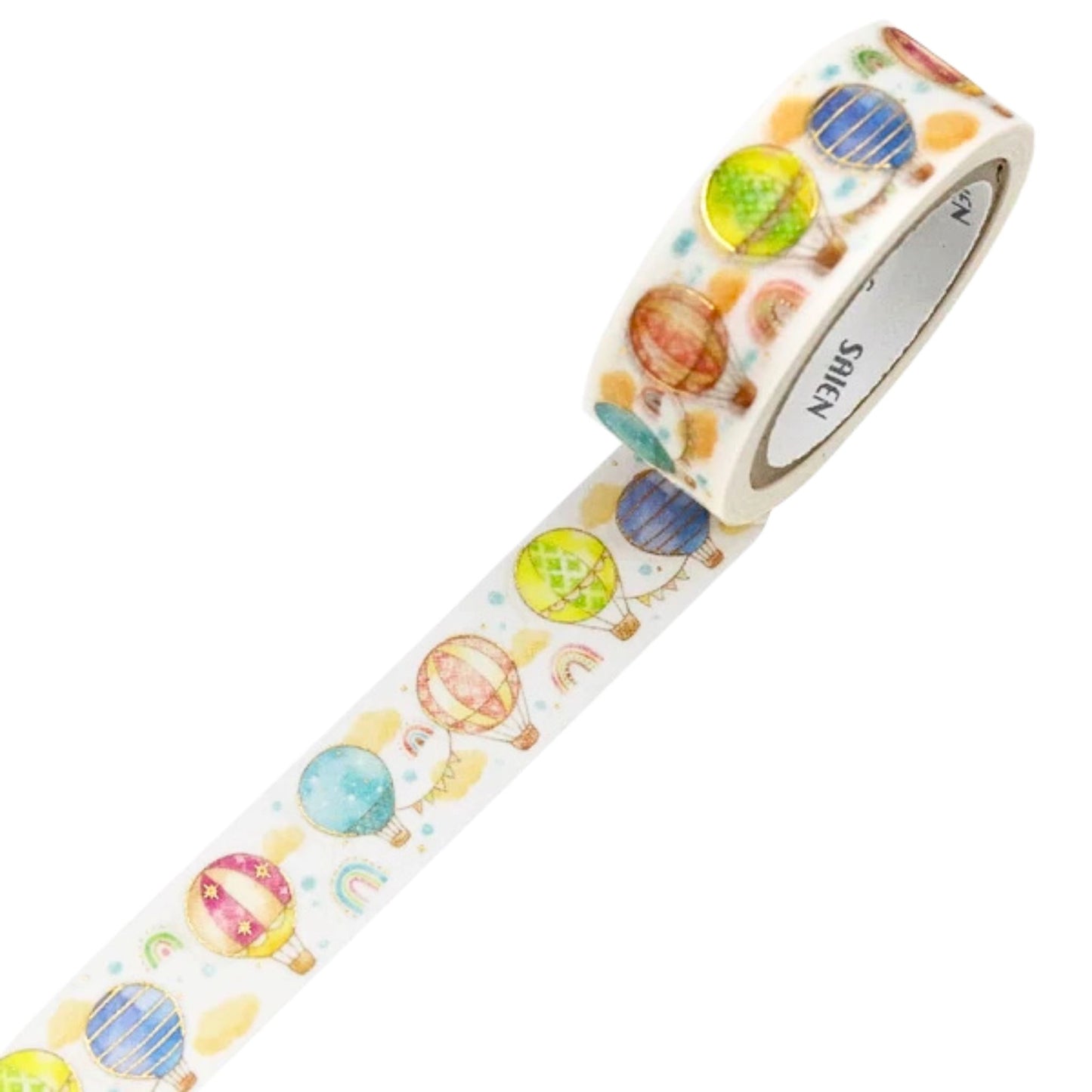 SAIEN - Washi Tape - Gold Foil - Balloon