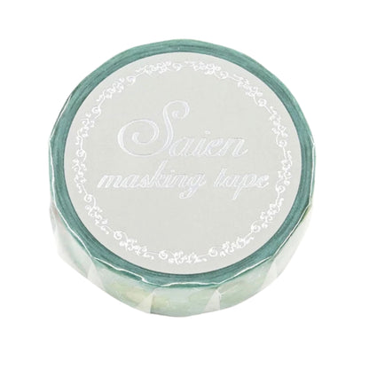 SAIEN - Washi Tape - Silver Foil - Floating Frog