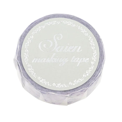 SAIEN - Washi Tape - Silver Foil - Lavender