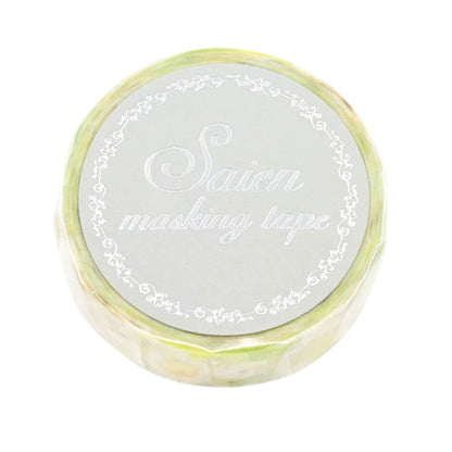 SAIEN - Washi Tape - Silver Foil - Honeycomb