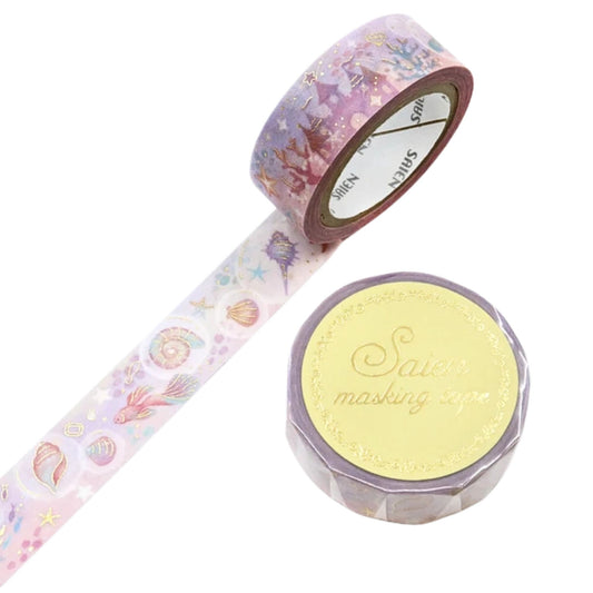 SAIEN - Washi Tape - Gold Foil - Marine Utopia