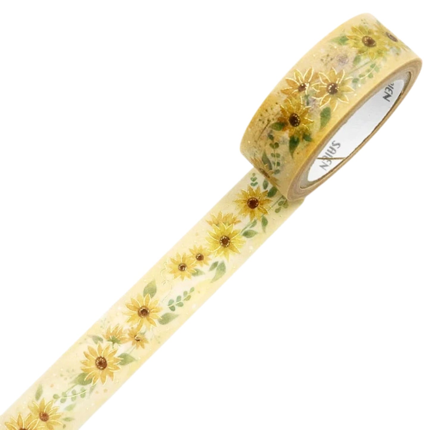 SAIEN - Washi Tape - Gold Foil - Sunflower