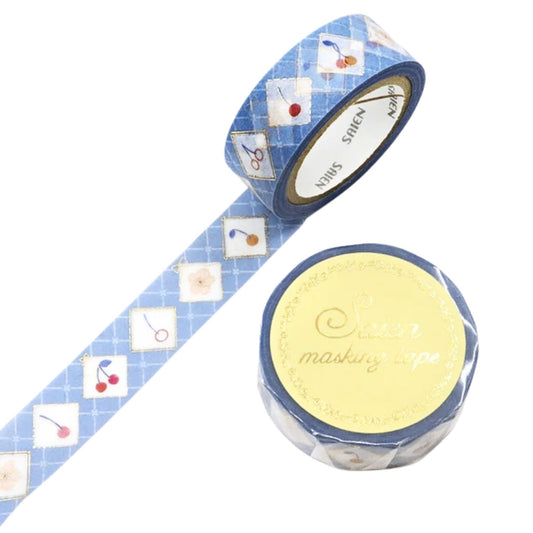 SAIEN - Washi Tape - Gold Foil - Cherries