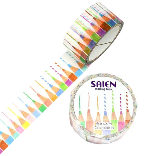 SAIEN - Washi Tape - Colour Pencils