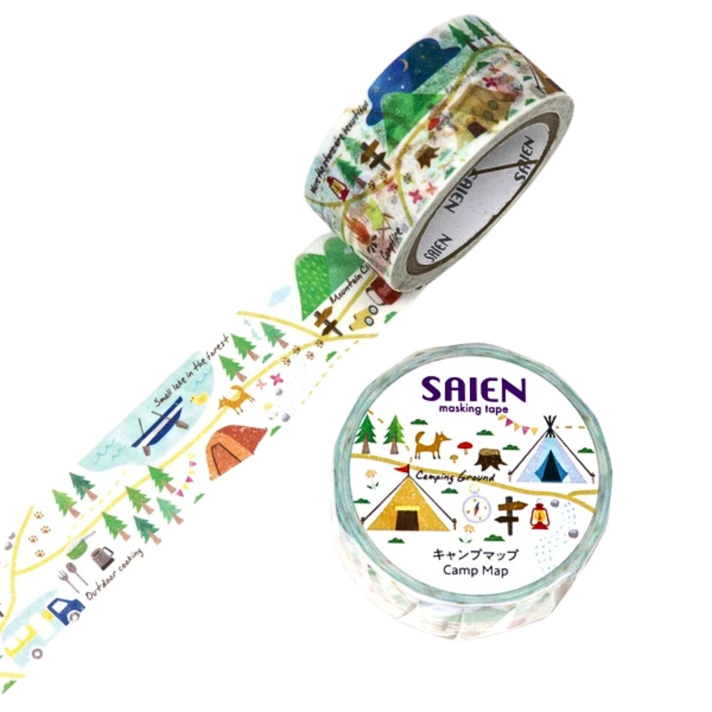 SAIEN - Washi Tape - Camp Map