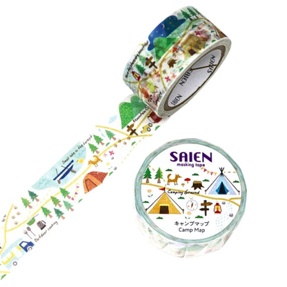 SAIEN - Washi Tape - Camp Map