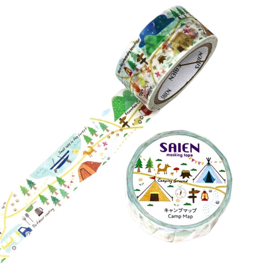 SAIEN - Washi Tape - Camp Map