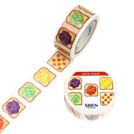 SAIEN - Washi Tape - Love Toast - Jam