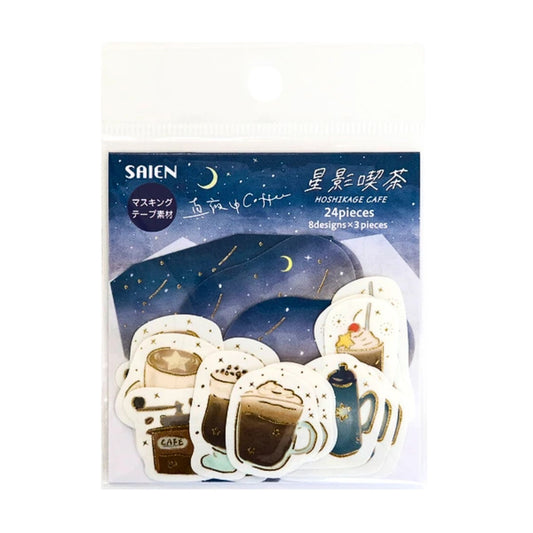 SAIEN - Flake Stickers - Starlight Café - Midnight Coffee