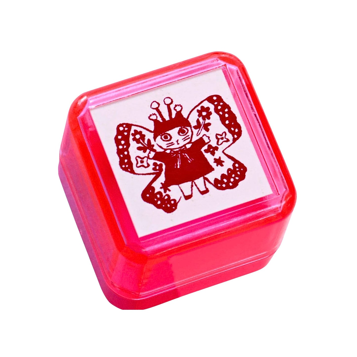 Sanby - Yumi Kitagishi - Pre-inked Stamp - Cat Fairy